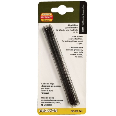 Set panze de rezerva cu pin pentru fierastrau de traforaj Micromot Proxxon 28741, 127 mm, 10 DPI, 12 bucati foto