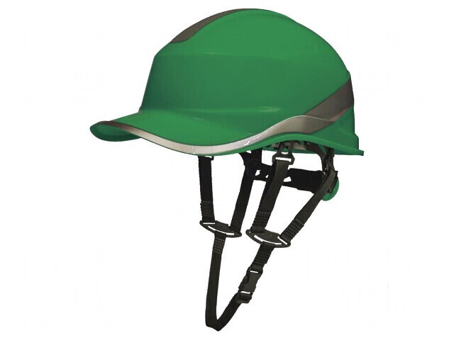 Cască de protecție verde ABS diamant V UP