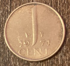 C50 - Moneda foarte veche - Olanda - 1cent - 1971