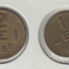 ROMANIA - SET 1 leu 1950 + 2 lei 1950 , RPR, L13.47