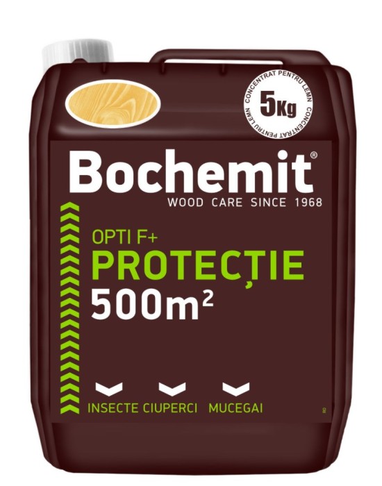 Grund lemn Bochemit Opti F+ 5Kg transparent, anti insecte, ciuperci si mucegai