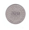 Moneda Africa de Vest 100 francs/franci 1980, stare buna, curata, Nichel