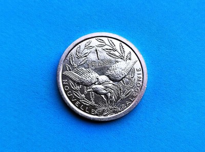 1 Franc 1990 Noua Caledonie-AUNC-in realitate arata bine foto