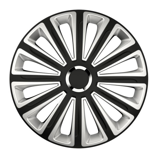 Set capace roti 14 inch Versaco Trend RC, Argintiu si Negru