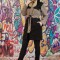 U860-1182 Jacheta casual calduroasa din material cu lana