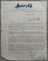 Scrisoare catre comerciant roman, BDIM A.G., Sofia 1945