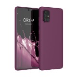 Husa Kwmobile pentru Samsung Galaxy A71, Silicon, Mov, 51208.197, Carcasa