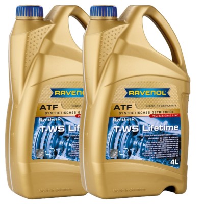 Pachet 8 litri ulei Ravenol ATF T-WS Lifetime pentru transmisie automata foto