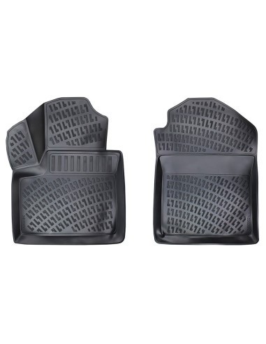 Set covorase auto din cauciuc tip tavita pentru Ford Connect I (Fata) 2002-2013