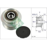 Fulie alternator Toyota Yaris ( P9 ), 1.4 D-4D (NLP90_), INA