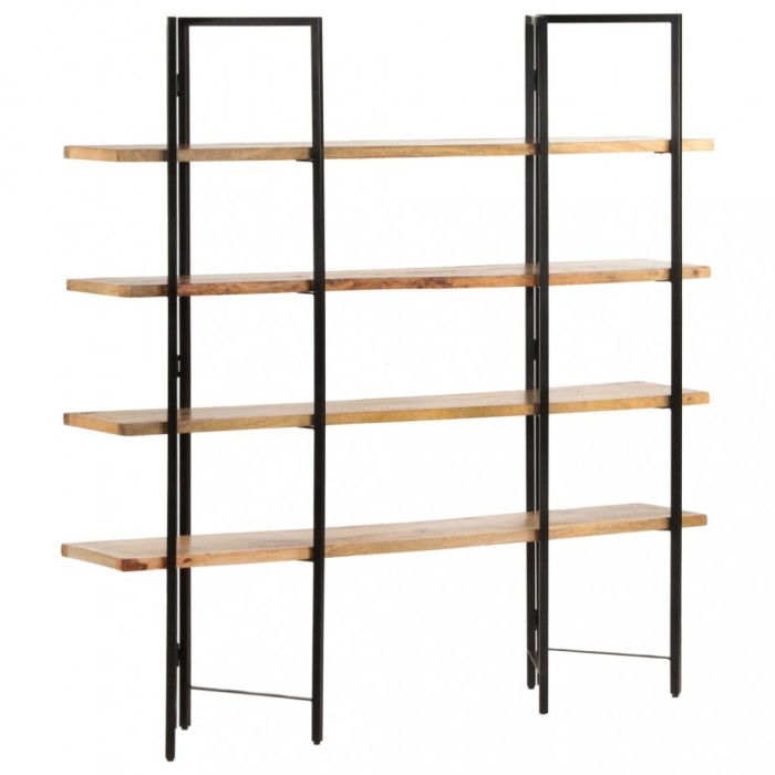 vidaXL Bibliotecă cu 4 niveluri, 160x35x160 cm, lemn masiv de mango 286603