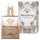 Parfum cu feromoni PHEROSTRONG Perfect, pentru femei, note de litchi, trandafir și ambră, 50 ml (crem)