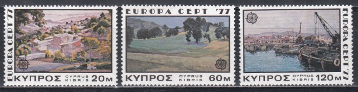 Ciprul Grec 1977 - EUROPA - Peisaje, MNH