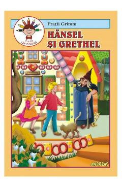 Hansel si Grethel - Fratii Grimm - Carte de colorat foto