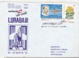 bnk fil Plic ocazional Luraba 1981 - zbor DC-9-32 Bucuresti Lucerna