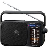 Radio portabil Panasonic RF-2400DEG-K, FM/AM, Negru