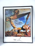 Tablou Salvador Dali - Soft Construction With Boiled Beans, print pe hartie, 41 x 51 cm, in rama si sub sticla