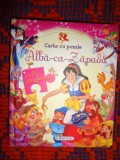 Alba-ca-Zapada / carte cu 6 puzzle-uri / carte pentru copii ( + 3 ani )