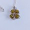 Lantisor din argint, pandant cu chihlimbar #2271