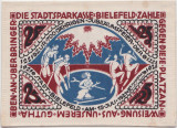 GERMANIA BIELEFELD 25 Mark 1921 Silk Matase Notgeld AUNC