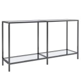 Cumpara ieftin Masa consola, transparent, 140x35x75,5 cm, sticla securizata