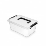 Container Plastic Cu Capac, Transparent, Orplast Simple Box - Capacitate 4.5l - Cu Maner, Nanobox