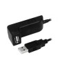 Cablu USB 2.0 A soclu mama - USB A mufa tata nichelat 1.5m negru, Logilink