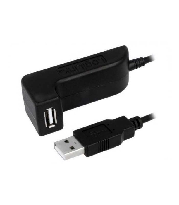 Cablu USB 2.0 A soclu mama - USB A mufa tata nichelat 1.5m negru