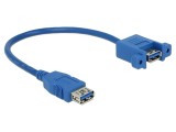 Cablu USB A la USB A 0,25m Albastru 5Gbps DELOCK 85111