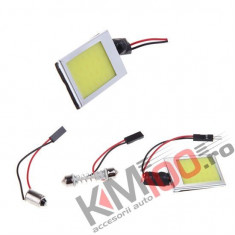 Placa LED COB, 5W, cu 2 adaptoare (sofit, T10) foto