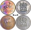 1971, 1 Rand (Hern#D287) - Africa de Sud - Proof CAMEO, Argint