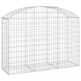 Cumpara ieftin Cos gabion arcuit, 150x50x100/120 cm, fier galvanizat