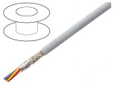Cablu EcoCable Mini 8x28AWG Gri &Icirc;nchis 30,5m