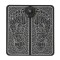 Aparat masaj picioare, cu vibratii, tip covoras, incarcare USB, ecran LED, alb/negru