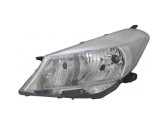 Far Toyota Yaris (Xp130), 03.2011-07.2014, partea Stanga, H4; electric; cadru reflector gri; fara motor, DEPO