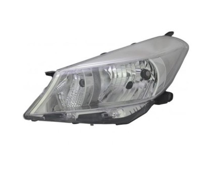 Far Toyota Yaris (Xp130), 03.2011-07.2014, partea Stanga, H4; electric; cadru reflector gri; fara motor, DEPO foto