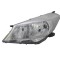 Far Toyota Yaris (Xp130), 03.2011-07.2014, partea Stanga, H4; electric; cadru reflector gri; fara motor, DEPO
