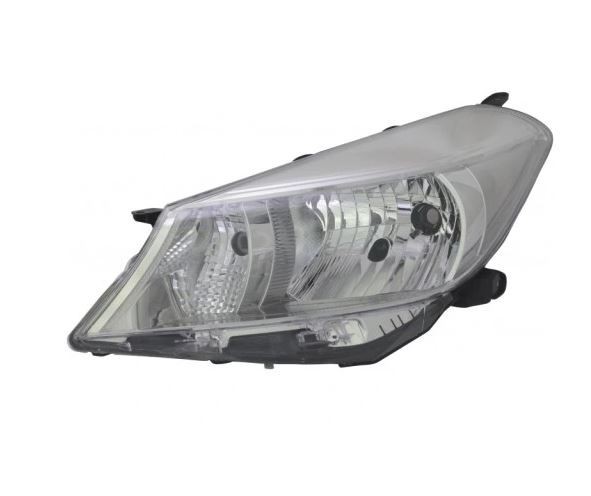 Far Toyota Yaris (Xp130), 03.2011-07.2014, partea Stanga, H4; electric; cadru reflector gri; fara motor, DEPO