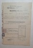 Recepisă Ministerul Justiției 1920 &ndash; Drepturi de exploatare petrol și ozocerită