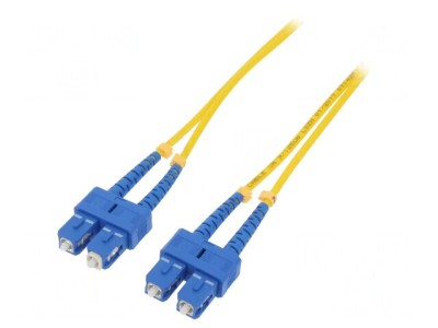Patch cord fibră optică SC/UPC 1m LSZH galben foto