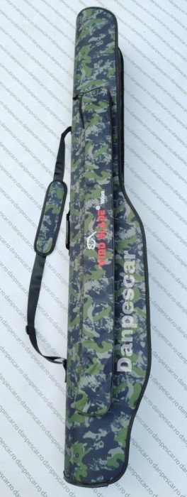 Geanta HUSA WB rigida pentru 3 lansete cu mulinete lungime 160cm