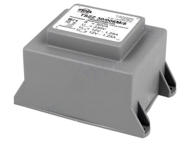 Transformator &icirc;ncapsulat 30VA 230V AC 12V 1,25A PCB