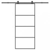 VidaXL Ușă glisantă cu set feronerie, 90x205 cm, sticlă ESG/aluminiu 3332871