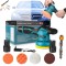 Masina de Polisat cu Excentric APF&reg; 12V, 125mm, 8 Trepte Viteza, 1 Baterie, Set 18 Accesorii + Bit Magnetic cu 2 Capete