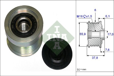 INA 535 0072 10 Sistem roata libera, generator foto