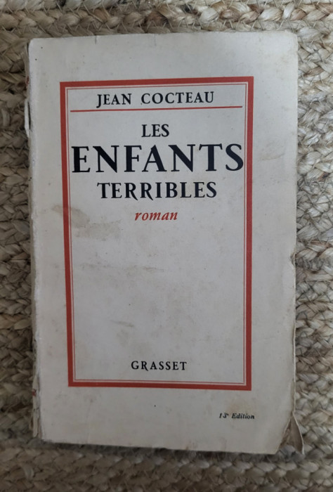 LES ENFANTS TERRIBLES-JEAN COCTEAU ,1929