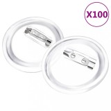 Cumpara ieftin Set de ecusoane cu ac, 100 seturi, 37 mm, acril
