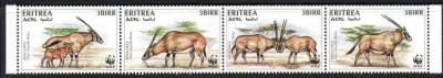 ERITREA 1996, Fauna WWF, serie neuzata, MNH foto