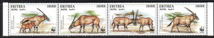 ERITREA 1996, Fauna WWF, serie neuzata, MNH