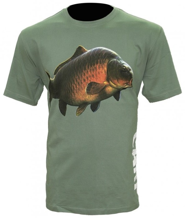 Tricou Carp T-Shirt Olive/Green XL - Zfish
